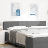 vidaXL Tăblie de pat design simplu, gri deschis, 200 cm, velur