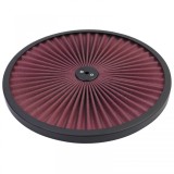 Capac de filtru de aer de 14 inch Super Stream negru rosu, potrivit pentru Chevrolet Ford masini din SUA Performance AutoTuning