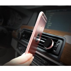 Suport auto magnetic gold pentru telefoane mobile, prindere la ventilatie !