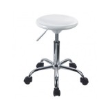 Scaun laborator Berna, PVC, Cadru cromat, Inaltime reglabila, 80 kg