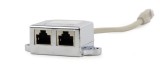 SPLITTER RJ-45 GEMBIRD pt. cablu FTP, Cat5, RJ-45 (T) | RJ-45 (M) x 2, ecranat, metal, 1 buc, &quot;NCA-SP-02&quot;