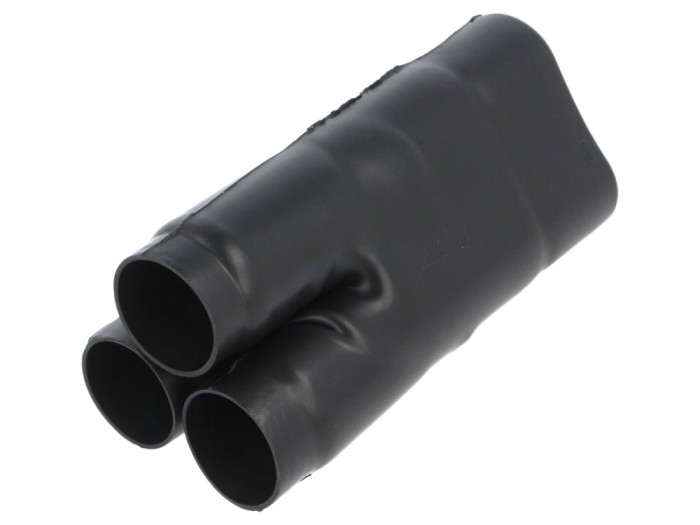 Capac termocontractibil negru, 3 terminale