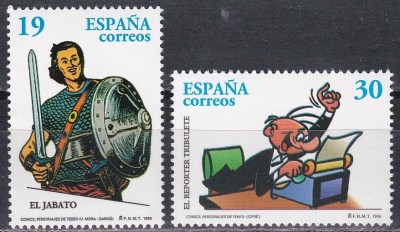 Spania 1996 - Personaje de benzi desenate, MNH foto