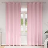 Cumpara ieftin Perdele cu perdele 2 pcs Roz bebeluș 245 x 140 cm Poliester