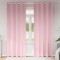 vidaXL Perdele cu perdele 2 pcs Roz bebeluș 245x140cm Poliester 4107411