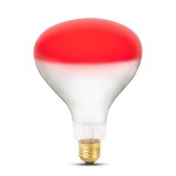 Bec Infrarosu R125 150W E27 Rosu