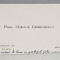CARTEA DE VIZITA A PROF. MIHAIL GREGORIAN , TRIMISA PROF . N. CARTOJAN , CU FELICITARI DE ZIUA NUMELUI , DATATA 1944