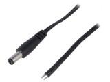 Cablu DC Negru 1,46m 5,5/2,5 2x0,5mm2