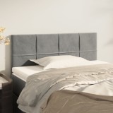 Cumpara ieftin Tăblie de pat, gri deschis, 90x5x78/88 cm, catifea