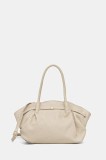 Answear Lab poseta de piele culoarea bej