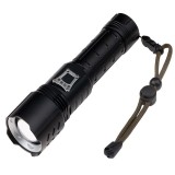 Lanterna de supravietuire DEPOX&reg;, Unmittelbare Rettung, metalica, LED, USB, zoom, negru