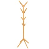 Cuier 5Five Arbre din bambus cu 8 carlige, 179 cm, maro natural Household NewTrend