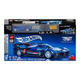 Set de constructie si masina metalica, Brick Shop, Hot Wheels, Cadillac Project GTP Hypercar, 236 piese, JFR89