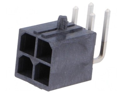 Conector Mega-Fit 4 pini 23A THT foto