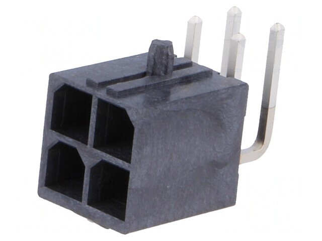 Conector Mega-Fit 4 pini 23A THT