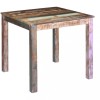 VidaXL Masă de bucătărie, 80x82x76 cm, lemn masiv reciclat
