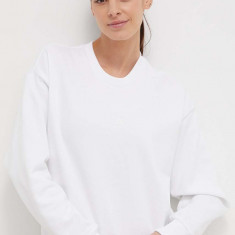 adidas bluză femei, culoarea alb, uni IW1267