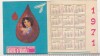 Bnk cld Calendar de buzunar 1971 - Centrul de hematologie Bucuresti