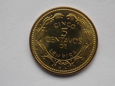 5 CENTAVOS 2010 HONDURAS foto