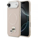 Husa MagSafe pentru Apple iPhone 17 Air, Karl Lagerfeld, Karl &amp; Choupette Pins, Roz