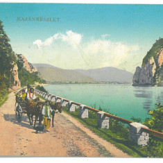 3575 - ORSOVA, Danube Kazan, Romania - old postcard, CENSOR - used - 1916