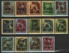 Ungaria 1945 - timbre de ajutor VI., serie neuzata cu supr. negru