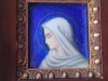 LIMOGES tablou FECIOARA MARIA semnat GEORGES PAPAULT pictat manual in EMAIL manopera EXCEPTIONALA unic FRANTA. DE COLECTIE