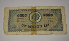 Bancnota Un milion lei 1000000 lei - 1947 foto