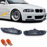 Indicatori laterali din sticla clara cu fum negru, pereche, potriviti pentru BMW Seria 3 E46 98-03 Performance AutoTuning