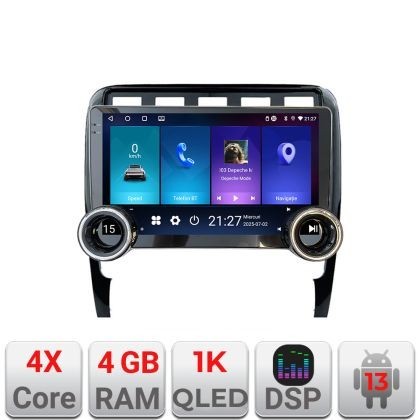 Navigatie Porsche Cayenne 2002-2011 Kit-443 Edotec 4+64 10.5 inch Incell 1K android Wifi 5Ghz gps internet Q CarStore Technology