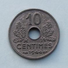 FRANTA - 10 Centimes 1944 - Vichy French State foto