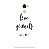 Husa silicon pentru Huawei Enjoy 7 Plus, Love Yourself More