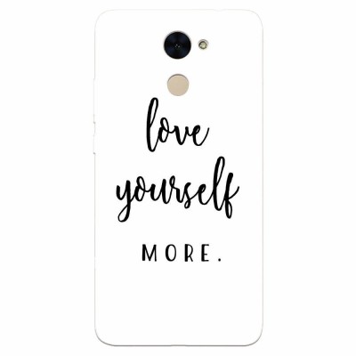 Husa silicon pentru Huawei Enjoy 7 Plus, Love Yourself More foto