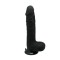 &Icirc;ntuneric pe Plantație - Dildo Realistic Negru din Silicon 20 cm