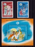 RO 1985 LP 1121/1122 &quot; Anul International al Tineretului &quot;,serie+colita 214, MNH, Organizatii internationale, Nestampilat