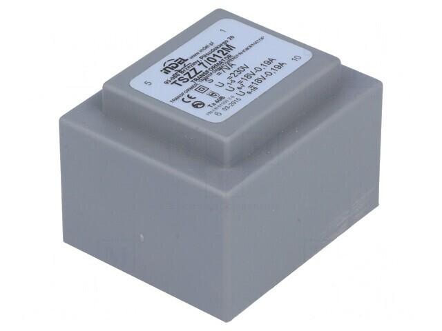 Transformator &icirc;ncapsulat 7VA 230V 18V PCB