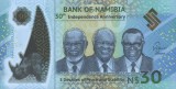 NAMIBIA █ bancnota █ 30 Dollars █ 2020 █ POLYMER █ COMEMORATIV █ UNC █