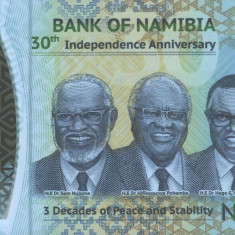 NAMIBIA █ bancnota █ 30 Dollars █ 2020 █ POLYMER █ COMEMORATIV █ UNC █