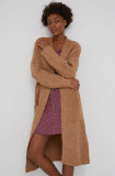 Cumpara ieftin Answear Lab Cardigan de l&acirc;nă femei, culoarea maro, calduros
