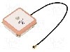 Antena, 1,575GHz, GPS, 25x25x7mm, SR PASSIVES - GPS-ANT050