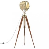 Lampa de podea trepied, 165 cm, lemn masiv de mango GartenMobel Dekor, vidaXL