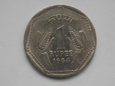 1 RUPEE 1984 INDIA foto