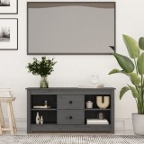 vidaXL Comodă TV, gri, 103x36,5x52 cm, lemn masiv de pin