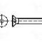 Surub M6, otel inoxidabil A2, 12mm, cap ingropat, KRAFTBERG, K6X12-ISO10642-A2