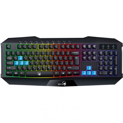Tastatura Genius Scorpion K215 , Gaming , Iluminare LED , Negru foto