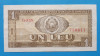 Bancnota 1 Leu 1966 - Ceausescu - perioada socialista - circulata