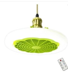 Ventilator de Tavan cu Lumina LED cu Fasung 23 cm si Telecomanda