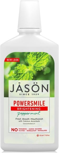 Apa de gura Power Smile pt albire si respiratie proaspata, Jason Apa de gura Power Smile pt albire si respiratie proaspata, Jason