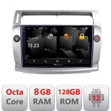 Navigatie Citroen C4 2005-2010 Android 12, 8GB RAM, 128GB, 2K QLED
