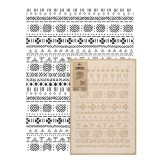 Reutilizabil Allover Plastic Șablon // MALI MUDCLOTH